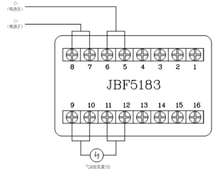 JBF5016江苏气体灭火控制器控制气溶胶江苏气灭装置接线